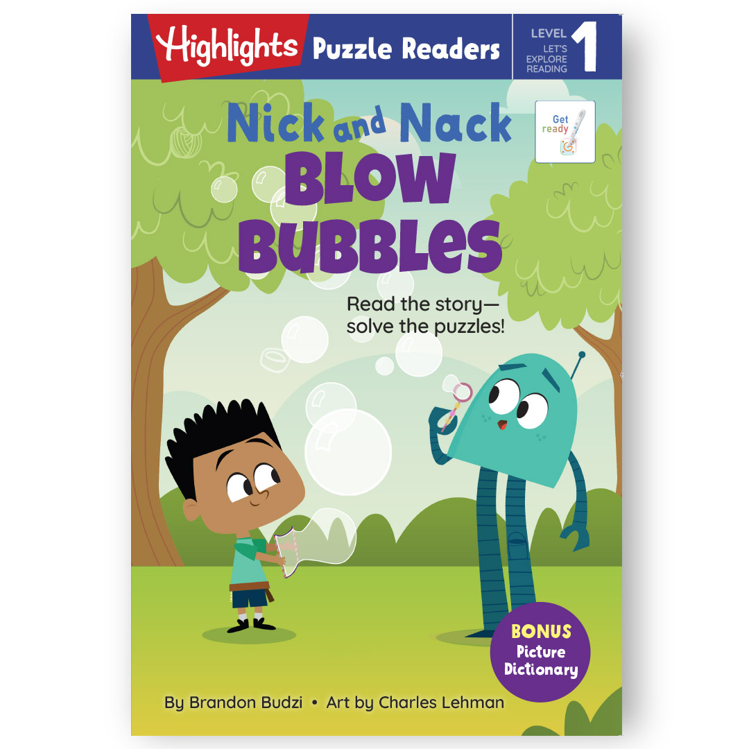 Nick & Nack blow bubbles