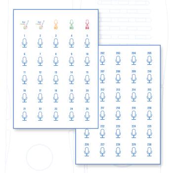 ETIQUETAS SET DE 230